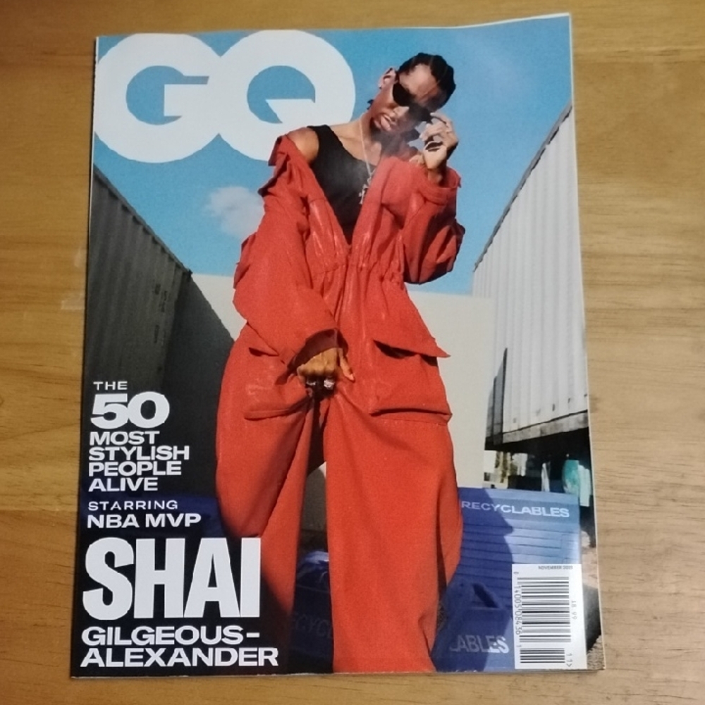 GQ Magazine Shai Gilgeous-Alexander 50 Most Stylish People Alive November 2025
